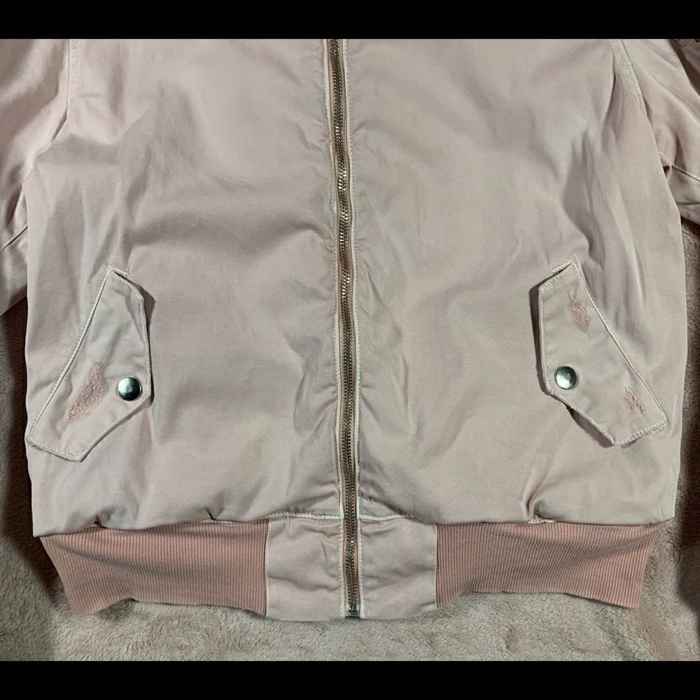 Hudson The Gene Pink Puffer Bomber Jacket S - Picture 3 of 12